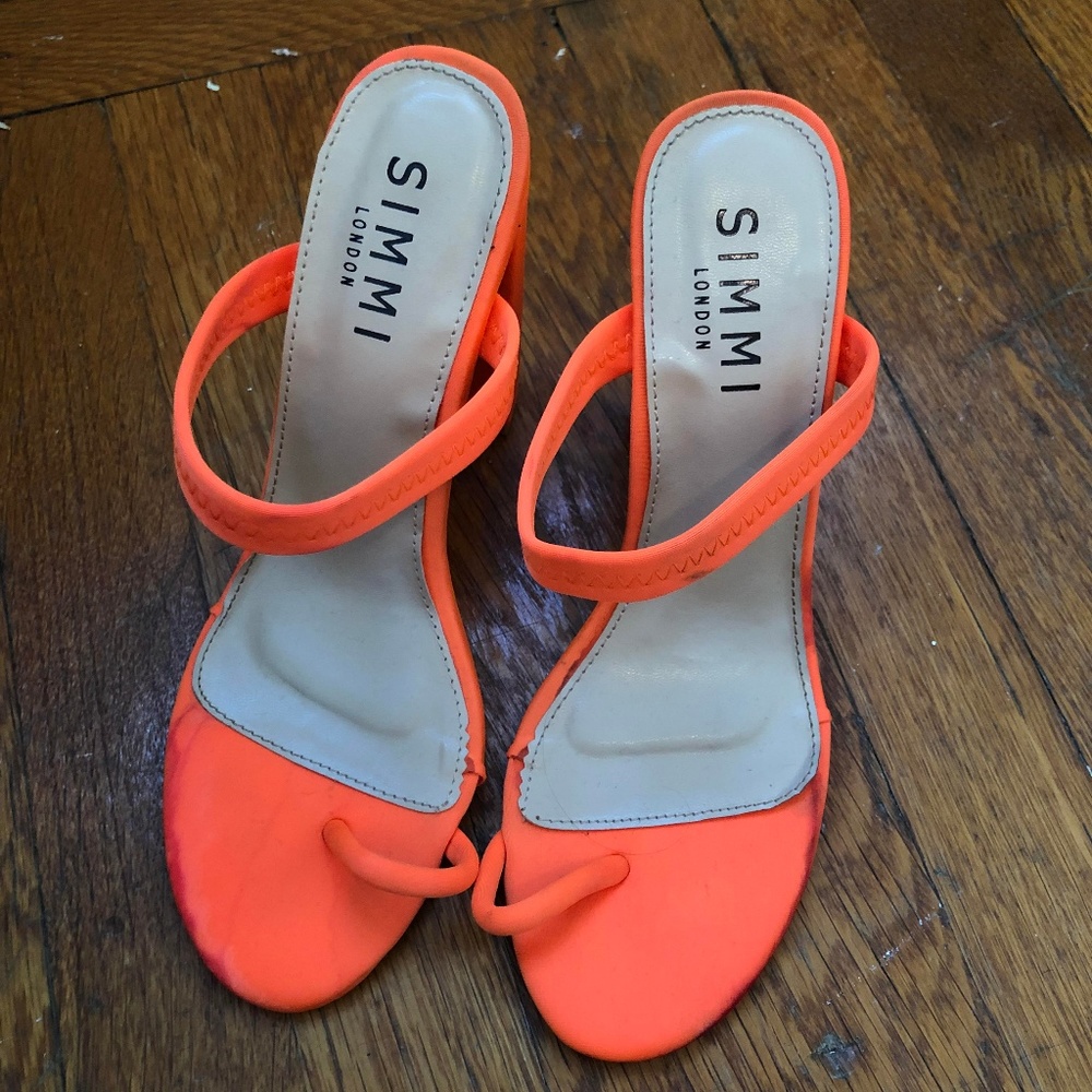 Orange Comfy Heels